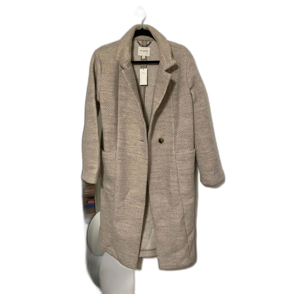 Banana Republic Women’s S Long Textured Sweater Coat Beige NWT $180